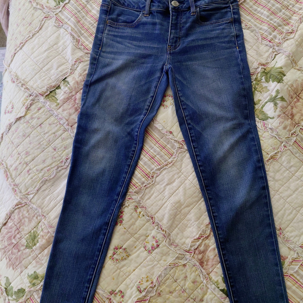 American Eagle Outfitters Dark Blue Skinny Jeans